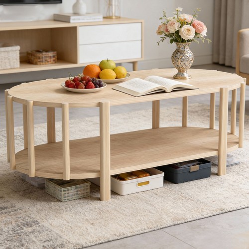 Ovaler couchtisch - ovaler,