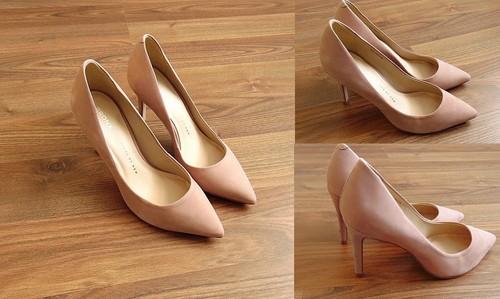 Wildleder pumps nude - wildleder,