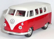 VW Bus (1962) Bulli T1 rot Modellauto 1:37 Metall Spritzguss von WELLY Neuware!