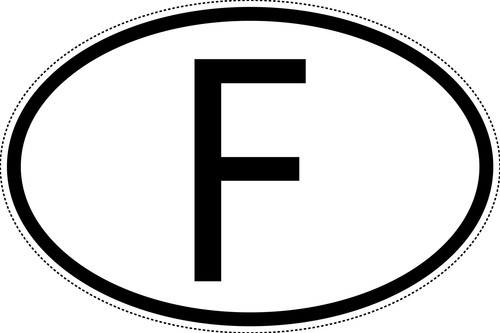 Frankreich länderkennzeichen - frankreich,