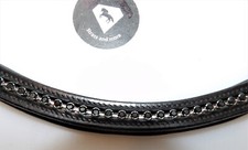 Stirnriemen Leder schwarz