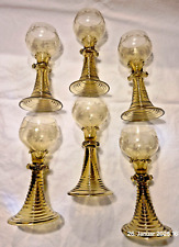 6 Weingläser  Braun Überfang