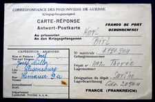 Kriegsgefangenenpost - Antwort
