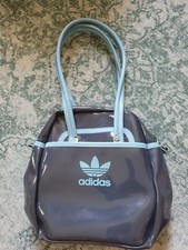 Adidas Originals Retro Handtasche Blau Lack Logo 
