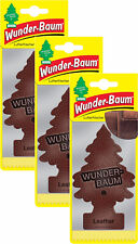 WUNDER-BAUM Leder 3er Duftbäumchen Wunderbaum Echtleder 3 Set Lufterfrischer