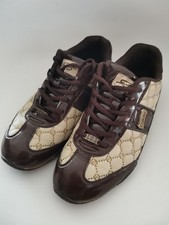 FUBU Sneaker Damen Schuhe Turnschuhe Retro Vintage Lack braun beige Gr. 40 gut