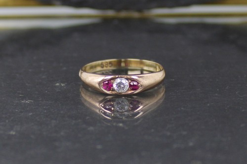 Rubinring goldring aus 585er - rubinring,,