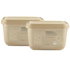 Schwarzkopf Blondme 2 x 450 g Premium Aufheller 9+ Box Blondierpulver Set