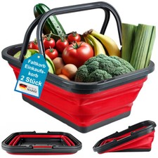 2 x Einkaufskorb Faltbar Dirt