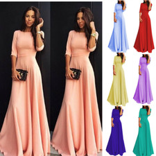 Damen Lang Maxikleid Hochzeit