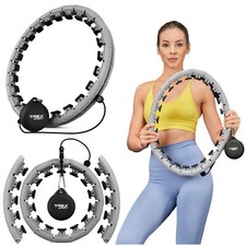Smart Hula-Hoop-Reifen 24tlg Gummiballgewicht Einstellbare Seillänge TREX SPORT