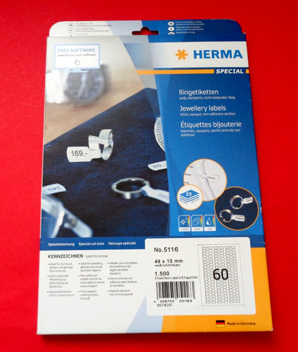Ringetiketten 10 mm - 10,