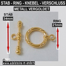 Knebelverschluß Knebel Stab