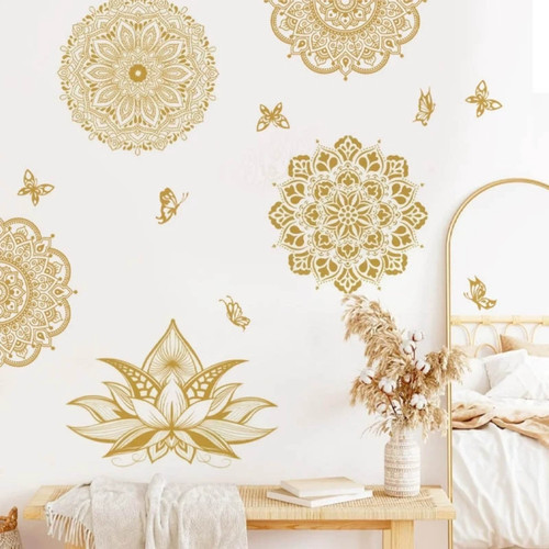 Wandsticker mandala lotos - wandsticker,