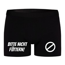 Männer fun Boxershort mit Spruch Lustig Herren Unterhose mit Motiv Geschenk