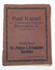 Alter Katalog Musterbuch Paul