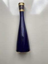 Echt Kobalt Porzellan Lindner Kueps Bavaria Vase mit Goldrand, nummeriert