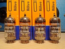 Lot 4x Röhre PCC88 Siemens München (~ECC88 E88CC) silver shield NOS