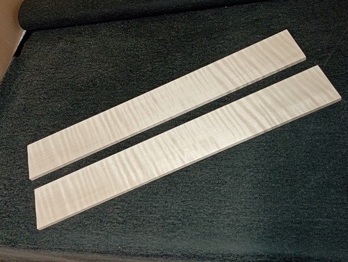 Flamed maple fretboard blank - flamed,