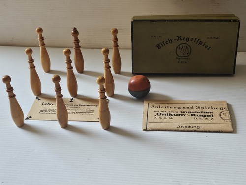Altes tisch kegelspiel - altes, tisch-kegelspiel