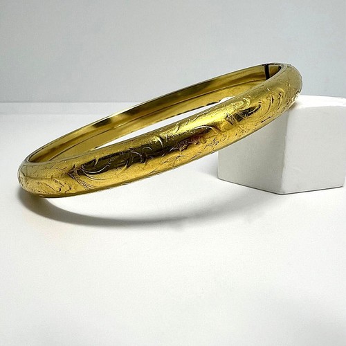 Jugendstil vergoldeter armreif - jugendstil,