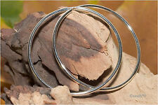 C1d* 925 SILBER Ohrringe Ohrhänger Creolen Creole gross XXL Silbercreolen Neu