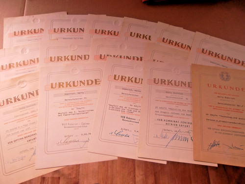 Ddr urkunden wie - ,