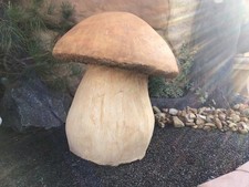 Gartenfiguren, Steinfiguren, Pilz xxl, Menschen, Steinguss, H. 65 cm, Gartendeko