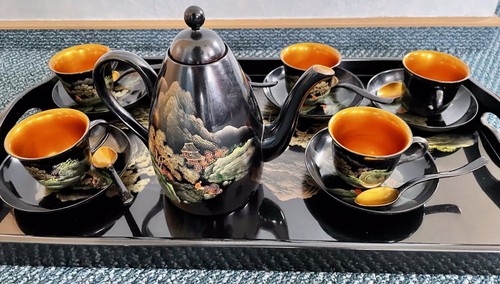 Chinesisches teeservice mit - ,