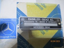 Typenschild Mercedes Ponton 190 300 SL Unimog MB-Trac Oldtimer