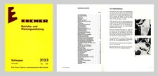 Eicher 3133 Schlepper Allrad Betriebsanleitung Original 1979