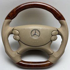 Mercedes AMG CLS W219 Sport Lenkrad Holz Wurzelnuss Leder Kaschmirbeige
