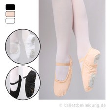 CosBow Ballettschläppchen Leinen geteilte Sohle Ballettschuhe schwarz weiß rosa