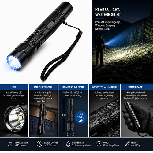 Amperlite led stablampe - led,