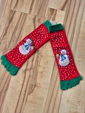 Zehensocken rot Weihnachten Schneemann Christmas  One Size Socken