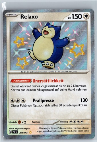 Pokemon karte relaxo paldeas - pokemon,
