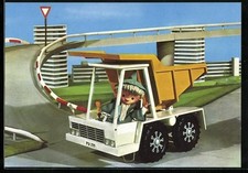 Der Sandmann als Baggerfahrer, Ansichtskarte 