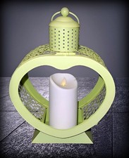 HSE Lampe * Laterne mit LED Kerze mit beweglicher Flamme * Timerfunktion