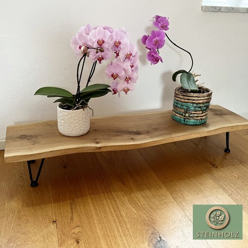 Blumenbank aus eiche mit - blumenbank,