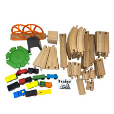 80+ Piece Wooden Train Set