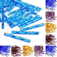 Glasperlen Stiftperlen Preciosa Perlen Schmuckperlen Zylinder 25-30mm 30 Stück