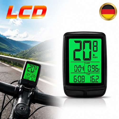 Funk fahrradcomputer lcd - funk,