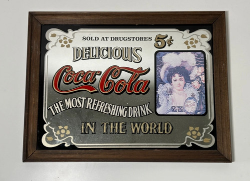 Antiker coca cola - coca, spiegel