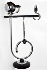 Stahlrohr Bauhaus Art Deko Modernistischer Beistelltisch Aschenbecher 1920-1930