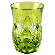 ? WMF Cristal Cabinet hellgrün Überfang Glas Becher 11,5 cm Bleikristall ?