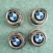 4x BMW E30 E21, E12, E23  Nabendeckel Chromdeckel für Stahlfelge Oldtimer