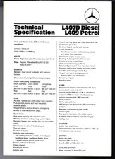 Mercedes-Benz L407D, L409 Van