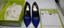 Ted Baker London 16cm Absatz Schuh blauer Strassabsatz High Heel Größe 38