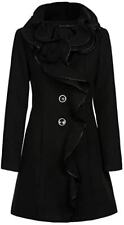 Laeticia Dreams Mantel mit Volants Damen schwarz, Made in Italy, Gr. 40