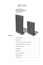 Bedienungsanleitung-Operating Instructions für Quad ESL 988, Quad ESL 989 
